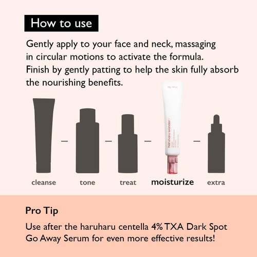 HARUHARU wonder Centella 5% Niacinamide Radiance Gel Cream, Reduces Fine Lines, Improves Skin Tone, Pore Minimizer, Hydrating & Soothing, For All Skin Types, 1.41 fl oz