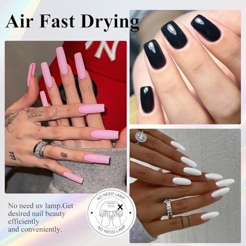 12 Colors Quick Dry Nail Polish Set - Vibrant Summer Nail Art Kit