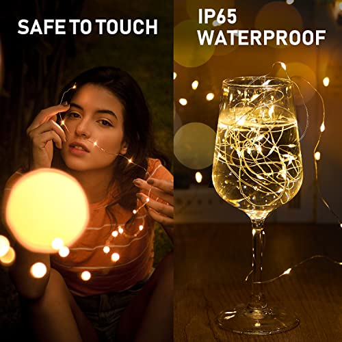 Battery Operated Fairy Lights 8 Pack 7ft Warm White String Lights - DIY Decor
