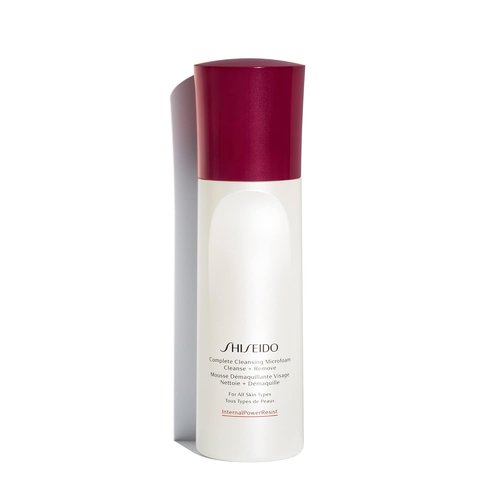 Shiseido Complete Cleansing Microfoam - 180 mL Instant Foaming Cleanser for Smooth, Hydrated Skin