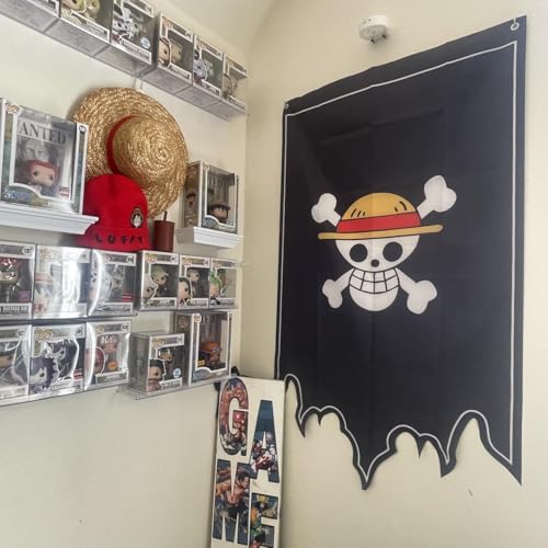Anime Pirate Flag Banner - One Piece Luffy Straw Hat Decoration 49x29 inch
