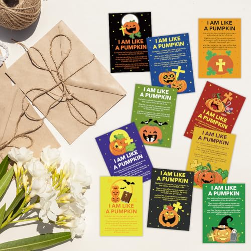 Halloween Religious Bible Verse Pocket Prayer Cards - 200 Pack
