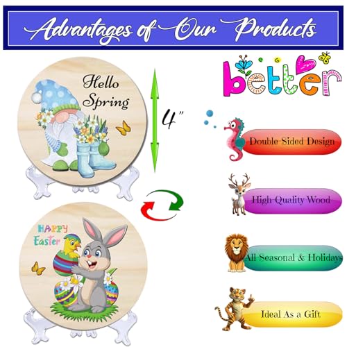 Pregnancy Announcement Interchangeable Holiday Table Sign Set - Seasonal Icons