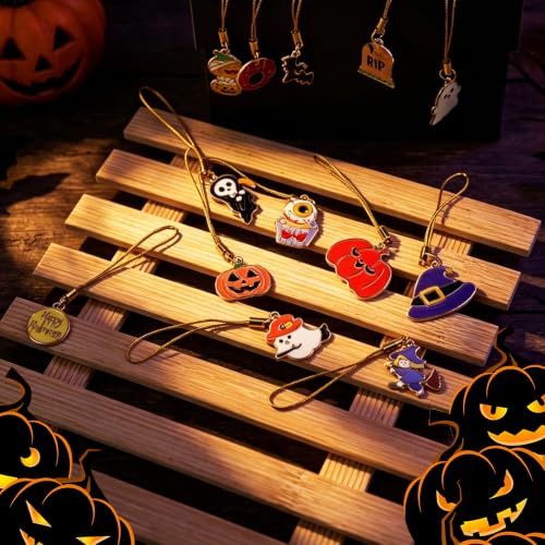 Mini Halloween Ornaments Set - Ghost, Bat, Skeletons, Witches, Spiders, Halloween Decorations, Christmas Variation