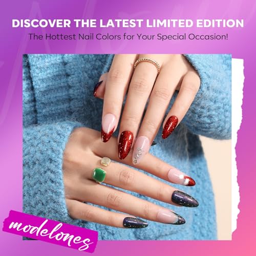 Fall Nail Polish Set - 6 Color Glitter & Shimmer Collection - Night Variation