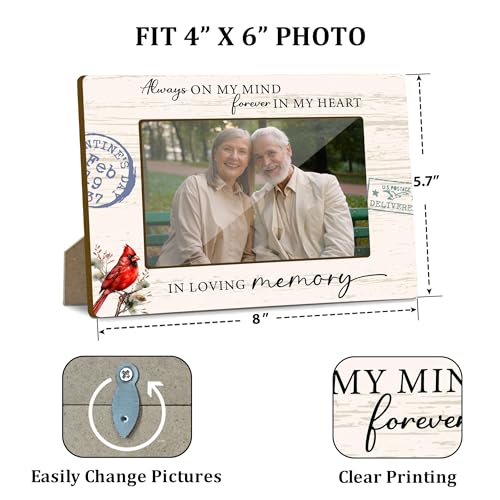 Memorial Photo Frame for Loss of Loved One 4x6 Keepsake Gift
