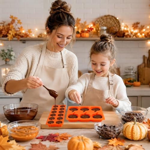 Pumpkin Silicone Mold Set for Baking and Crafts - 4 Pieces