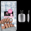 Toe Nail Tips 504Pcs Full Cover Matte Square Pre-File Gel for Toe Extensions - Squavol Variation