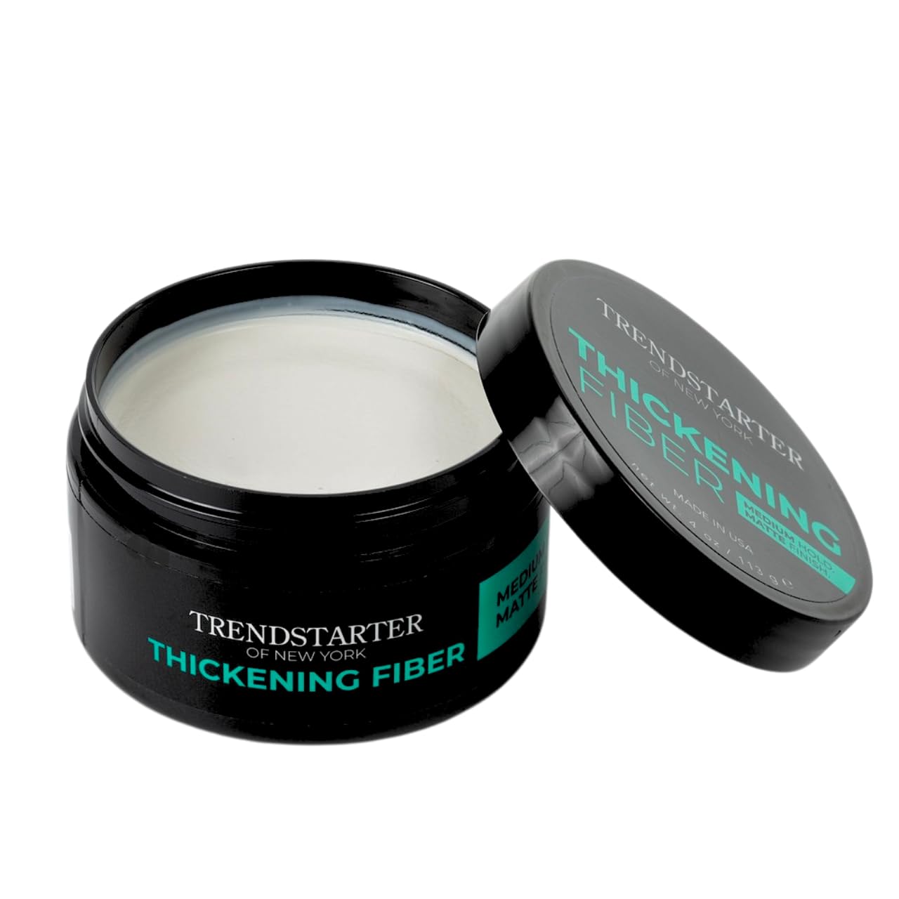 TRENDSTARTER Thickening Fiber Pomade - Medium Hold, Matte Finish - 4oz Water-Based Styling Clay