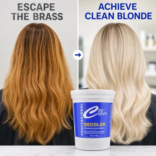 High-Lift Hair Bleach Powder for Salon & At-Home Use - Damage Control 16 oz