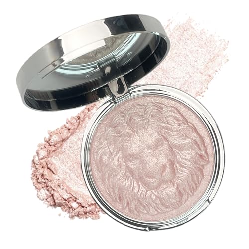 K'APEINE Pink Highlighter Palette with Glitter Eyeshadow - Sparkling Face Makeup Kit
