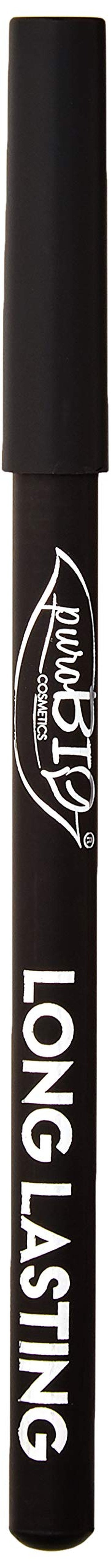 PuroBIO Certified ORGANIC High-pigmented and Long-Lasting Extra Black Eyeliner. Made with Coconut, Jojoba, Avocado, Baobab Oil, Vitamin E. ORGANIC.VEGAN. CRUELTY-FREE.NICKEL TESTED, MADE IN ITALY