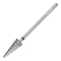 HYTOOS Cone Nail Drill Bits, 15mm Taper Carbide Bit, Right-Way Short Shank Drill Bits for Nails, Manicure Soft Gel Polish Cuticle Clean Removal Electric Files Tools, M