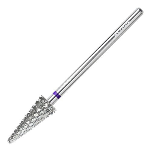 HYTOOS Cone Nail Drill Bits, 15mm Taper Carbide Bit, Right-Way Short Shank Drill Bits for Nails, Manicure Soft Gel Polish Cuticle Clean Removal Electric Files Tools, M