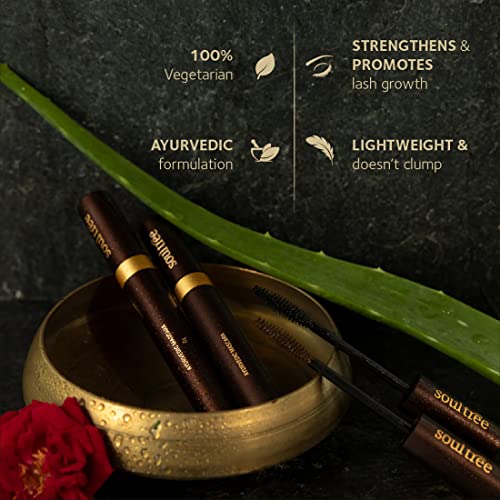 SoulTree Ayurvedic Mascara - Black Colour, 6gm