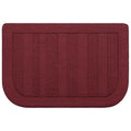 24x36 Inch Non Slip Washable Kitchen Sink Rug - Red, Semicircular Variation