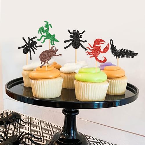 Animal Cupcake Toppers 30 Pack Kids Birthday Party Decorations