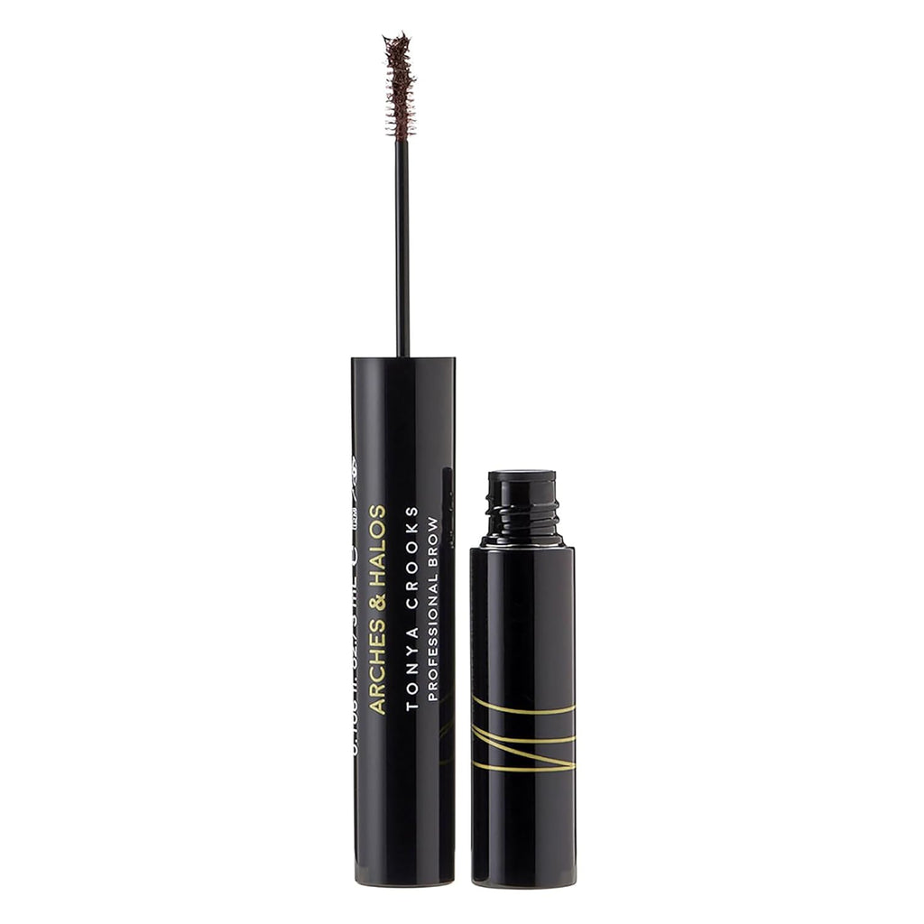 Arches and Halos Microfiber Tinted Brow Mousse - Water-Resistant Eyebrow Shaper - Vegan Auburn - 0.11 oz
