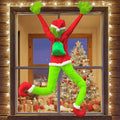 Red Green Monster Christmas Decorations, 5.2FT Outdoor Indoor Tree Decor, Pose-able Santa Body