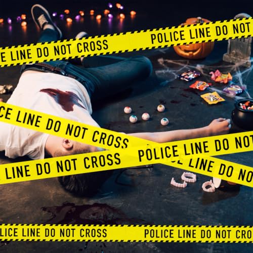 Police Line Do Not Cross Caution Tape - 2 Rolls, 3"x98 Ft, Waterproof & Durable, Party & Warning Decor
