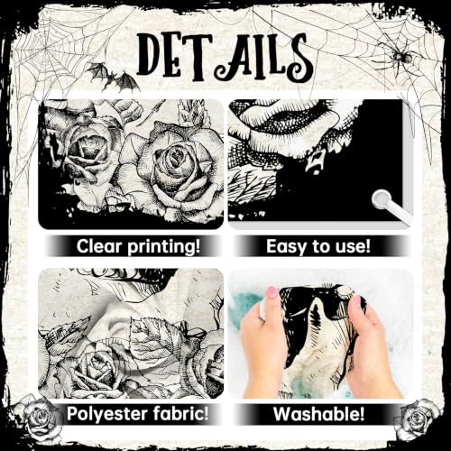 Halloween Door Cover Skeleton Banner for Party Decor 0.9 x 1.8 m