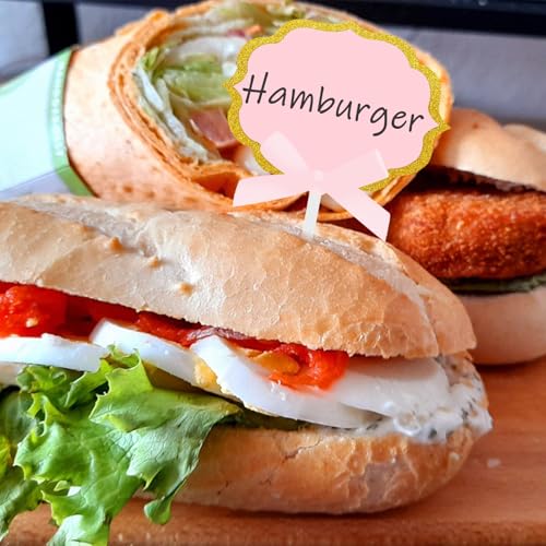 Pink Cheese Markers Food Signs for Buffet - 50 Pcs
