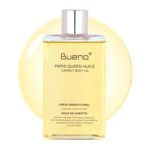 Bueno Paris Carrot Body Oil - Hydrates & Protects Skin with Carrot Extract | 6.7 Fl Oz