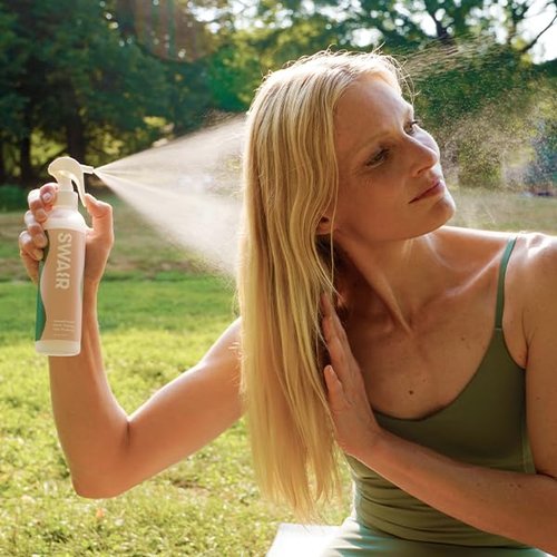 SWAIR SweatShield Hair Protector - Leave-in Conditioner Spray - Repels Sweat, Humidity, Fights Frizz - Clean Formula - 8oz