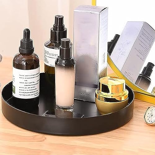 Black Round Metal Candle Holder Tray 7.8 Inch Decorative Serving Tray - Variation of THIS listing