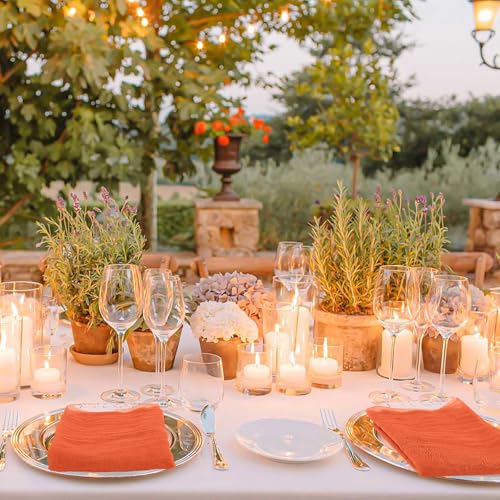 Orange Cloth Napkins Set of 100 20x20 Inches Elegant Party Tableware