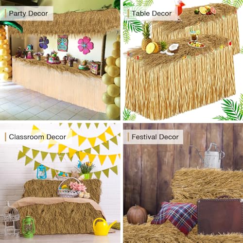 13x48 Faux Hay Table Runner for Western & Rustic Party Decorations - Cowboy Barnyard Theme