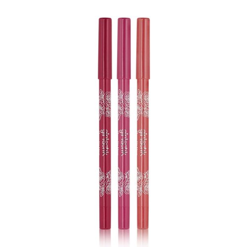 Girlactik Glossy Lip Liner - Moisturizing Lip Pencil for Smooth, Creamy Finish | Vegan & Cruelty-Free (Delilah)