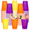 Halloween Plastic Cups 16oz - Hocus Pocus / Orange, Yellow, Purple - 150 Pack