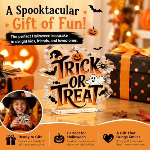 Halloween Indoor Ghost Table Sign Decor - Kitchen & Holiday Decor