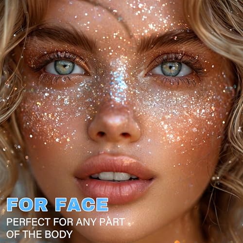 Dazzle Roll-On Face & Body Glitter Gel - Festival Rave Makeup, Variation #3