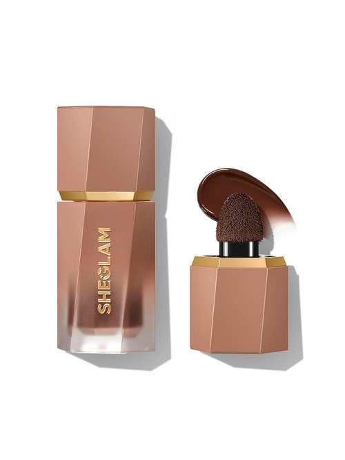 SheGlam Sun Beam Matte Liquid Bronzer - Rich Hickory Shade for Flawless Glow