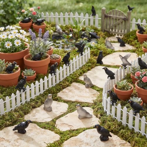 Halloween Luminous Crow Car Decor - 30PCS Witchy Goth Mirror & Dashboard Accessories - Variation A