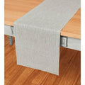 Pure Linen Table Runner Oyster Grey 14 x 90 in - Athena by Solino Home