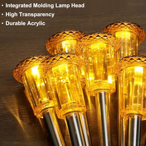 Orange Solar Halloween Lights Outdoor 10 Pack Fall Decorations for Garden & Yard