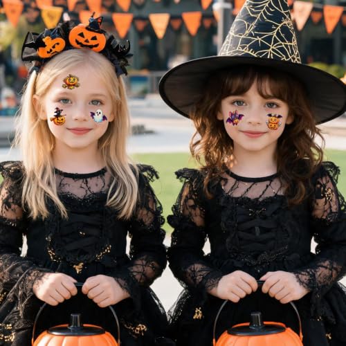 216 Pack Halloween Temporary Tattoos for Kids - Fun Body Art Stickers