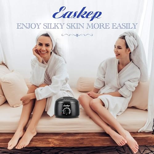 Waxing Kit with Wax Warmer, Adjustable Temperature, 5 Bead Packs & Applicators