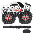 Monster Truck Dalmatian Pinata Bundle with Blindfold and Bat - Monstar Truck Dal Variation