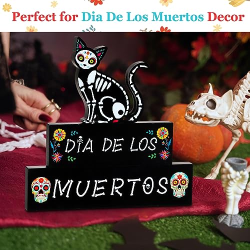 Day of the Dead Cat Decorations Set - Vibrant Mexican Festival Decor