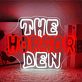 Horror Den Neon Sign - Scary Wall Light for Game Room & Halloween Decor - Variation of THIS listing