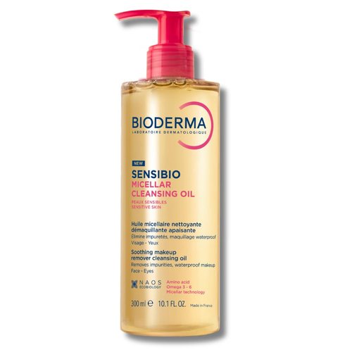 Bioderma Sensibio Micellar Cleansing Oil - Gentle Deep Cleansing Face Cleanser | 6.7 Fl Oz