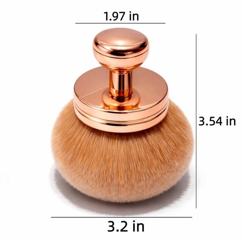 Skiennix Extra Large Self Tanner Brush - Ultra-Dense Kabuki Brush for Streak-Free Body Makeup | Bronzing & Glow Cream