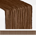 Brown Cheesecloth Table Runner 17x108 Inches - 30 Pack, Boho Home Decor Variation of Brown / 30 Pack