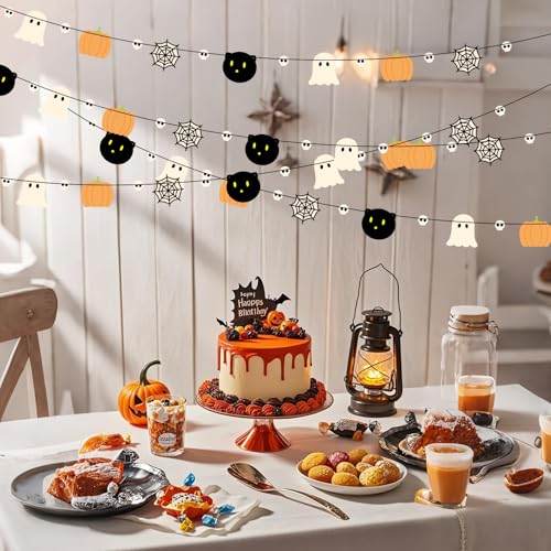 Halloween Party Banner Set - 2 Pieces 9.84ft Decor for Fall & Halloween Celebrations