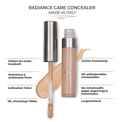 Ethereal Beauty - Radiance Care Concealer - Warm, Perfect Coverage and Care Treatment, Radiant Finishm, Fresh Complexion, Long lasting 0.16 FL.OZ.