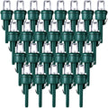 48 Pcs LED Replacement Bulbs for Christmas String Lights - Green & Cold White